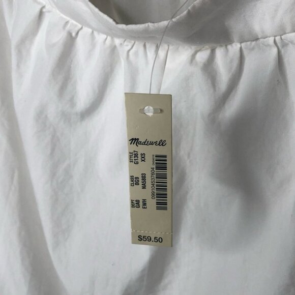 Madewell  White Clean Off the Shoulder Top Size XXS - Picture 7 of 10